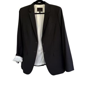 Banana Republic Women's Black Wool Blend Blazer EUC Size 12